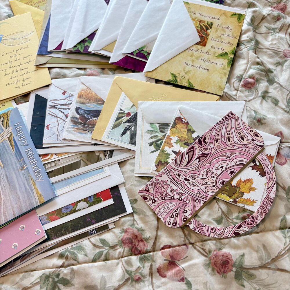 Lot of 60+ Blank Cards w/ Envelopes, Greeting Cards, Mixed Vintage Hallmark - Picture 4 of 8